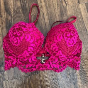 La Senza pink push up bra
